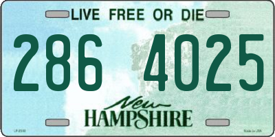 NH license plate 2864025