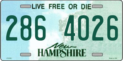 NH license plate 2864026