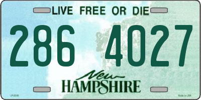 NH license plate 2864027