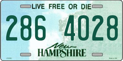 NH license plate 2864028