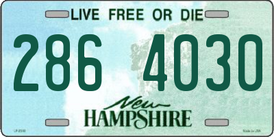 NH license plate 2864030