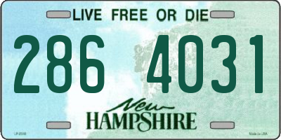 NH license plate 2864031
