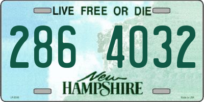 NH license plate 2864032