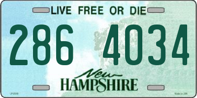 NH license plate 2864034