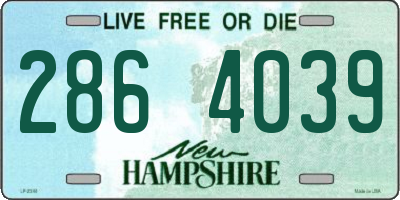 NH license plate 2864039