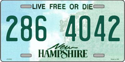 NH license plate 2864042