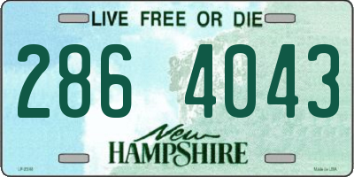 NH license plate 2864043