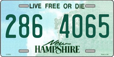 NH license plate 2864065