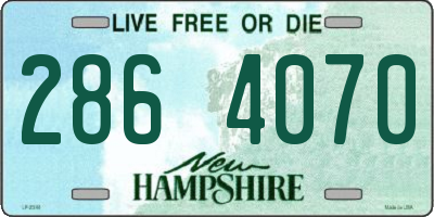 NH license plate 2864070