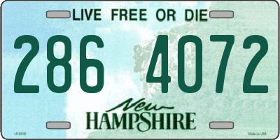 NH license plate 2864072