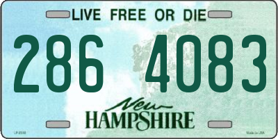 NH license plate 2864083