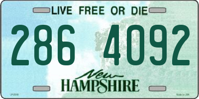 NH license plate 2864092