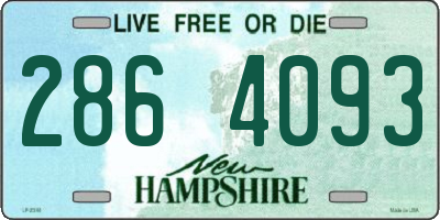 NH license plate 2864093