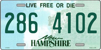 NH license plate 2864102