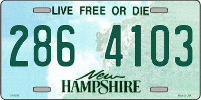 NH license plate 2864103