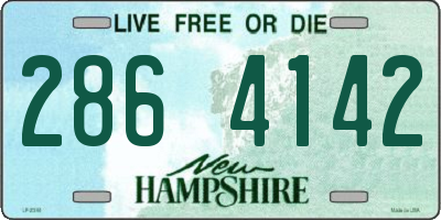 NH license plate 2864142