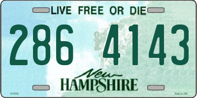 NH license plate 2864143