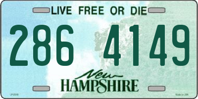 NH license plate 2864149