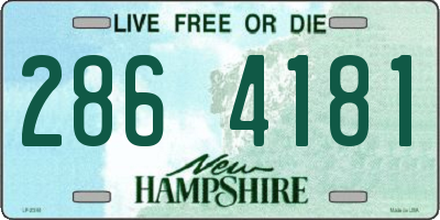 NH license plate 2864181