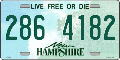NH license plate 2864182