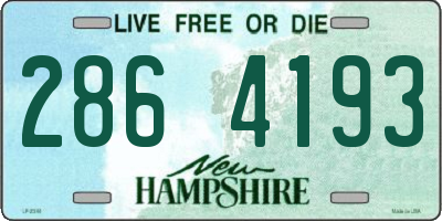 NH license plate 2864193