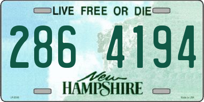 NH license plate 2864194