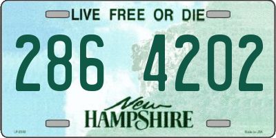 NH license plate 2864202