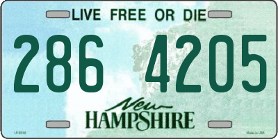 NH license plate 2864205