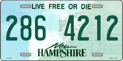 NH license plate 2864212