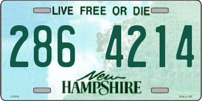 NH license plate 2864214