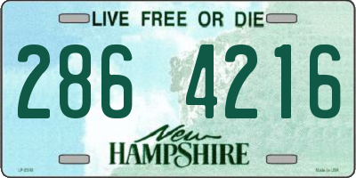 NH license plate 2864216