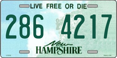 NH license plate 2864217