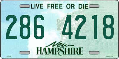 NH license plate 2864218