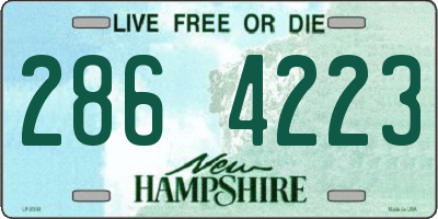 NH license plate 2864223