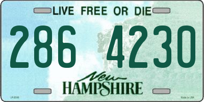 NH license plate 2864230