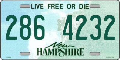 NH license plate 2864232