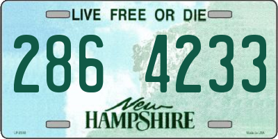 NH license plate 2864233