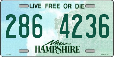 NH license plate 2864236