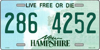 NH license plate 2864252