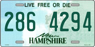 NH license plate 2864294