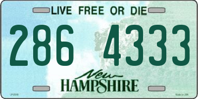 NH license plate 2864333