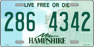 NH license plate 2864342