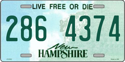 NH license plate 2864374