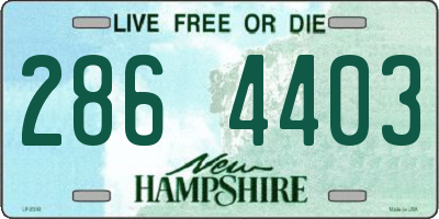 NH license plate 2864403