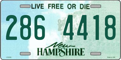 NH license plate 2864418