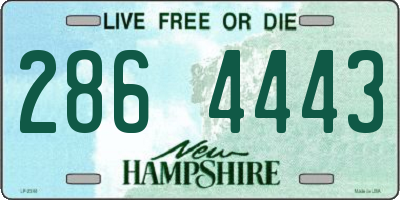 NH license plate 2864443