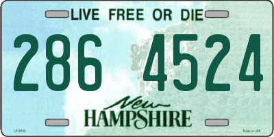 NH license plate 2864524