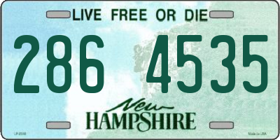 NH license plate 2864535