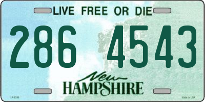 NH license plate 2864543