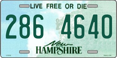 NH license plate 2864640
